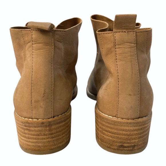 EILEEN FISHER Soul Nubuck Leather Ankle Desert Boots Antelope Brown - Picture 8 of 12